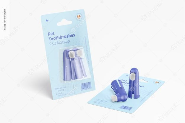 Pet Toothbrushes Mockup, Opened Psd