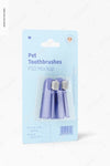 Pet Toothbrushes Mockup, Right View Psd