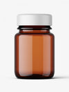 Pharmaceutical Jar Mockup / 30Ml / Amber