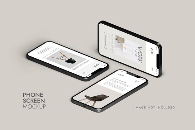 Phone And Screen - Ui Ux App Presentation Mockup Psd