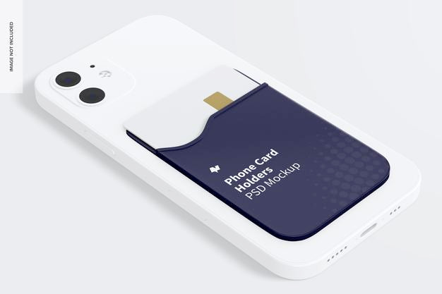 Phone Card Holder Mockup Psd