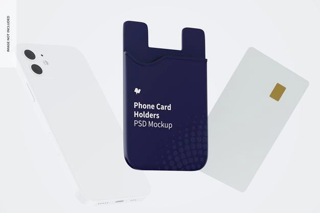 Phone Card Holder Mockup Psd