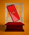 Phone Mock-Up For Chinese New Year Psd