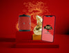 Phone Mock-Up With Chinese New Year Traditional Objects Psd