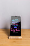 Phone Mock-Up With Inspirational Message Psd