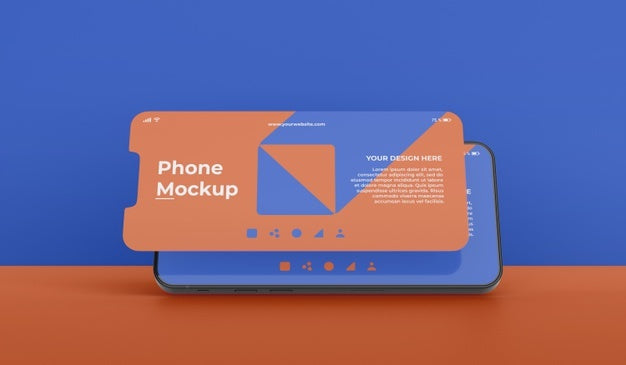 Phone Mockup Design Of Multiscreen Gravity Psd