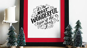 Photo Frame Mockup For Christmas Related Artworks