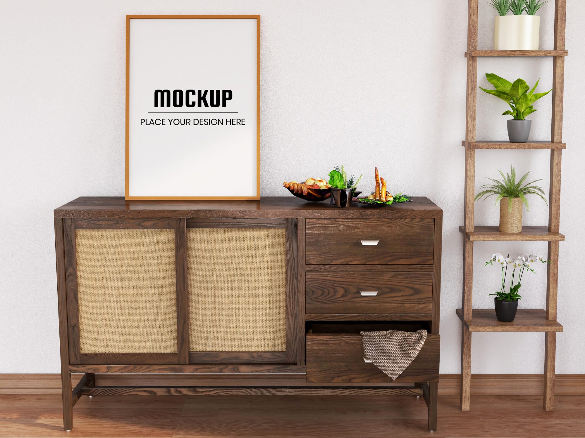 Photo Frame Mockup Realistic On The Desk Vol.1