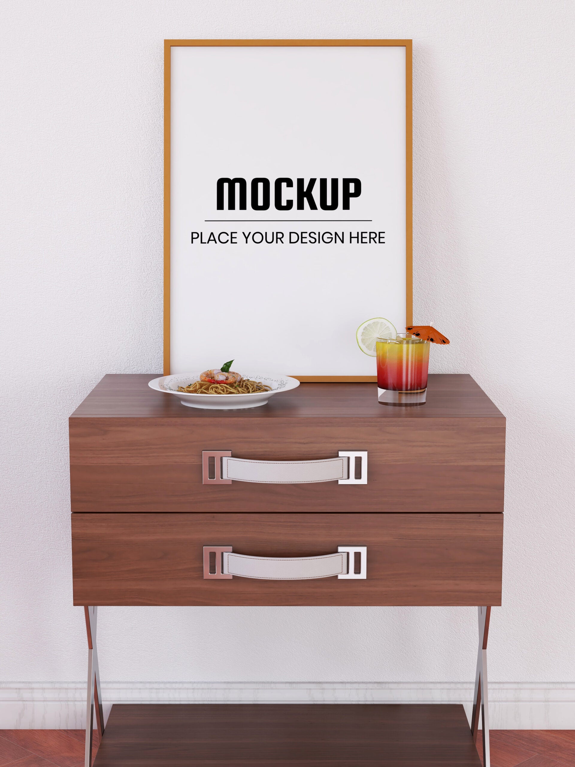 Photo Frame Mockup Realistic On The Desk Vol.2