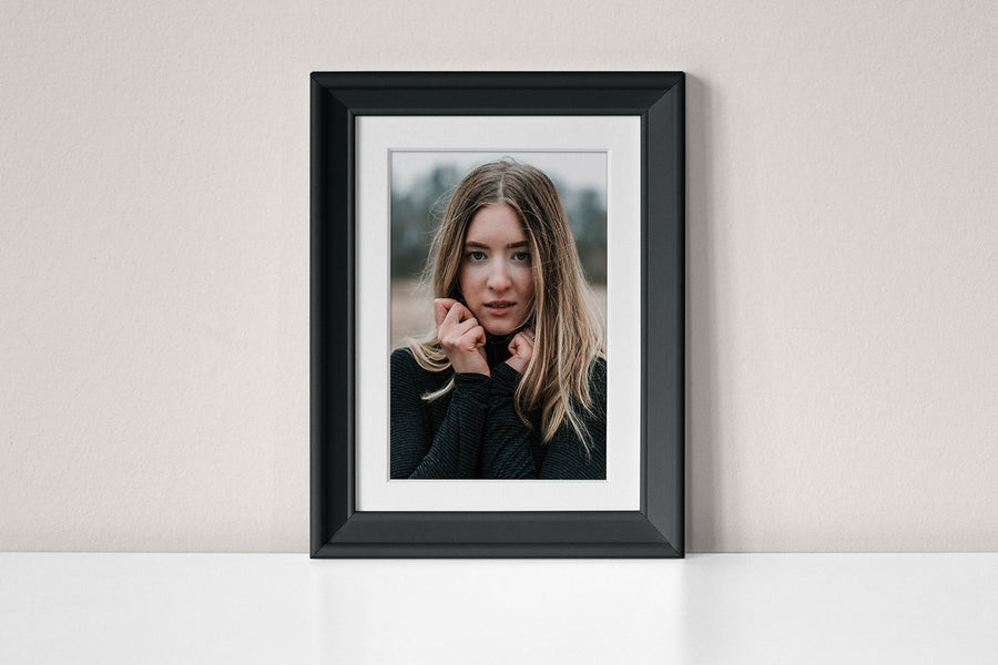 Photo Frame On Wall Scene Mockup