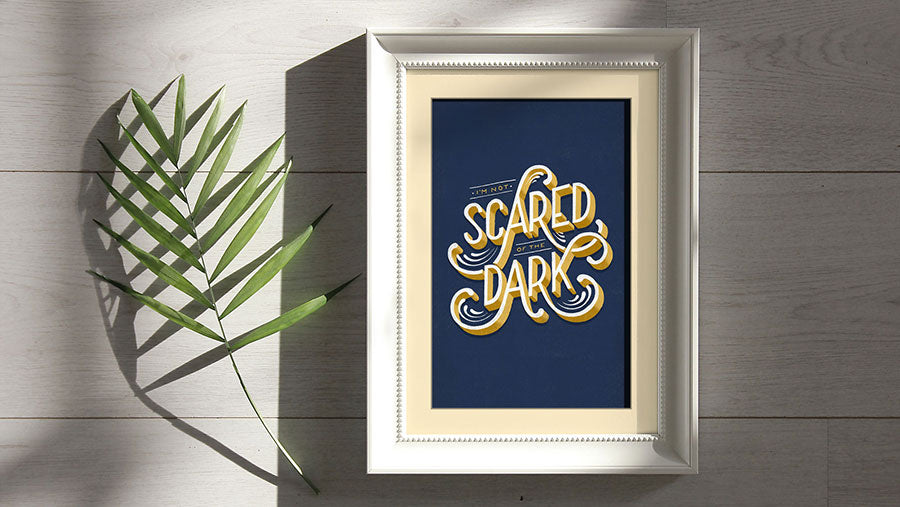 Photo Frame Under Natural Sunlight Mockup Psd