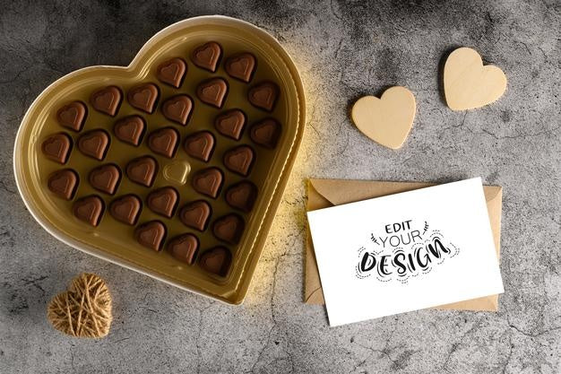 Photo Of Card With Place For Writing Message For Lover Psd