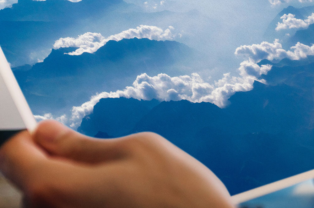 Man Holding a Photography or Printing Photo Mockup