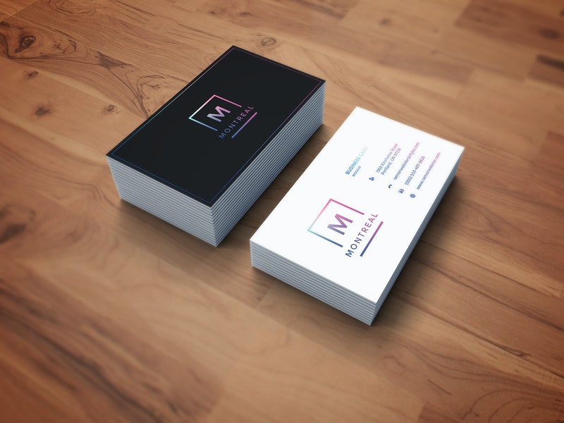 Photorealistic Business Card Mockup
