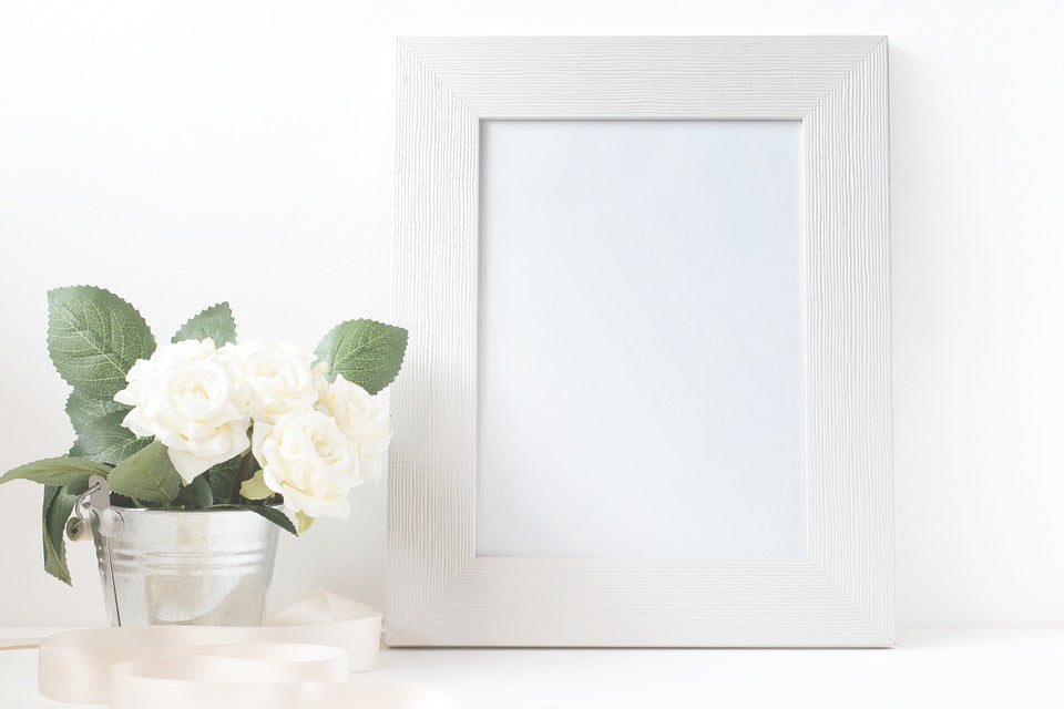 Picture Frame Canvas Card Paper Photo Mockup