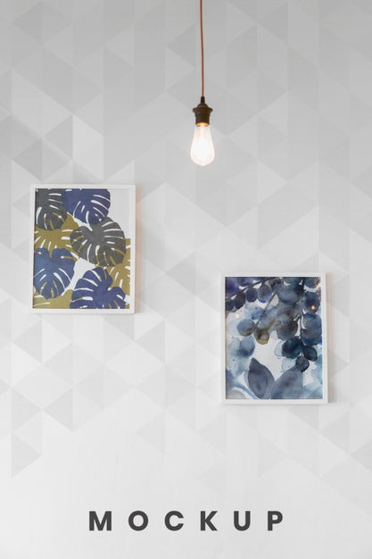 Pictures On Frames Hanging On The Wall Psd