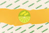 Piece Of Paper With Lemon Juice Logo Psd