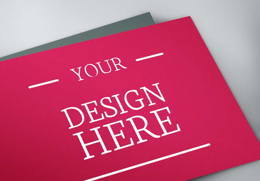 Pile Of Stationery Paper With Pink Copy Space