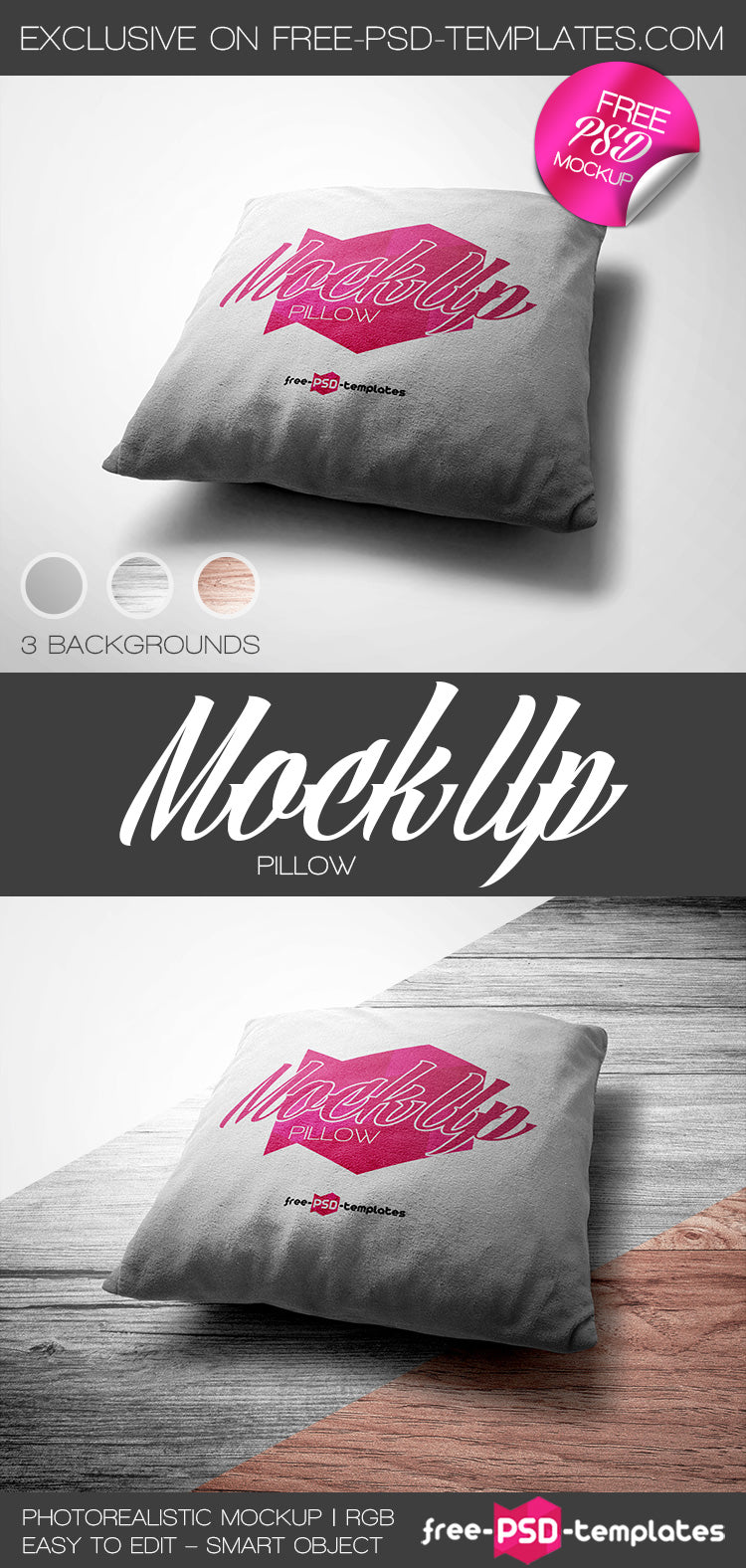 Pillow Mock-Up In Psd