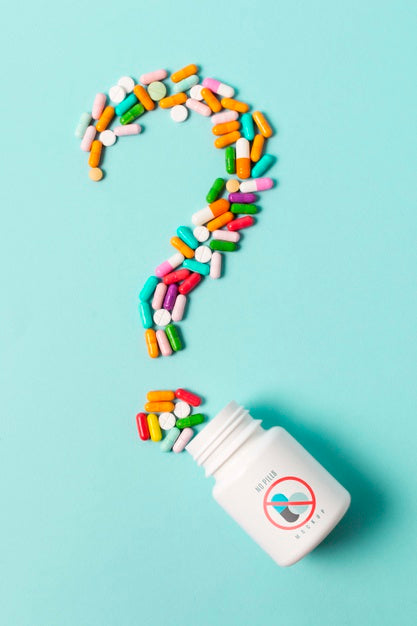 Pills Addiction With Mock-Up Concept Psd