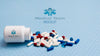 Pills Arrangement With Container Psd
