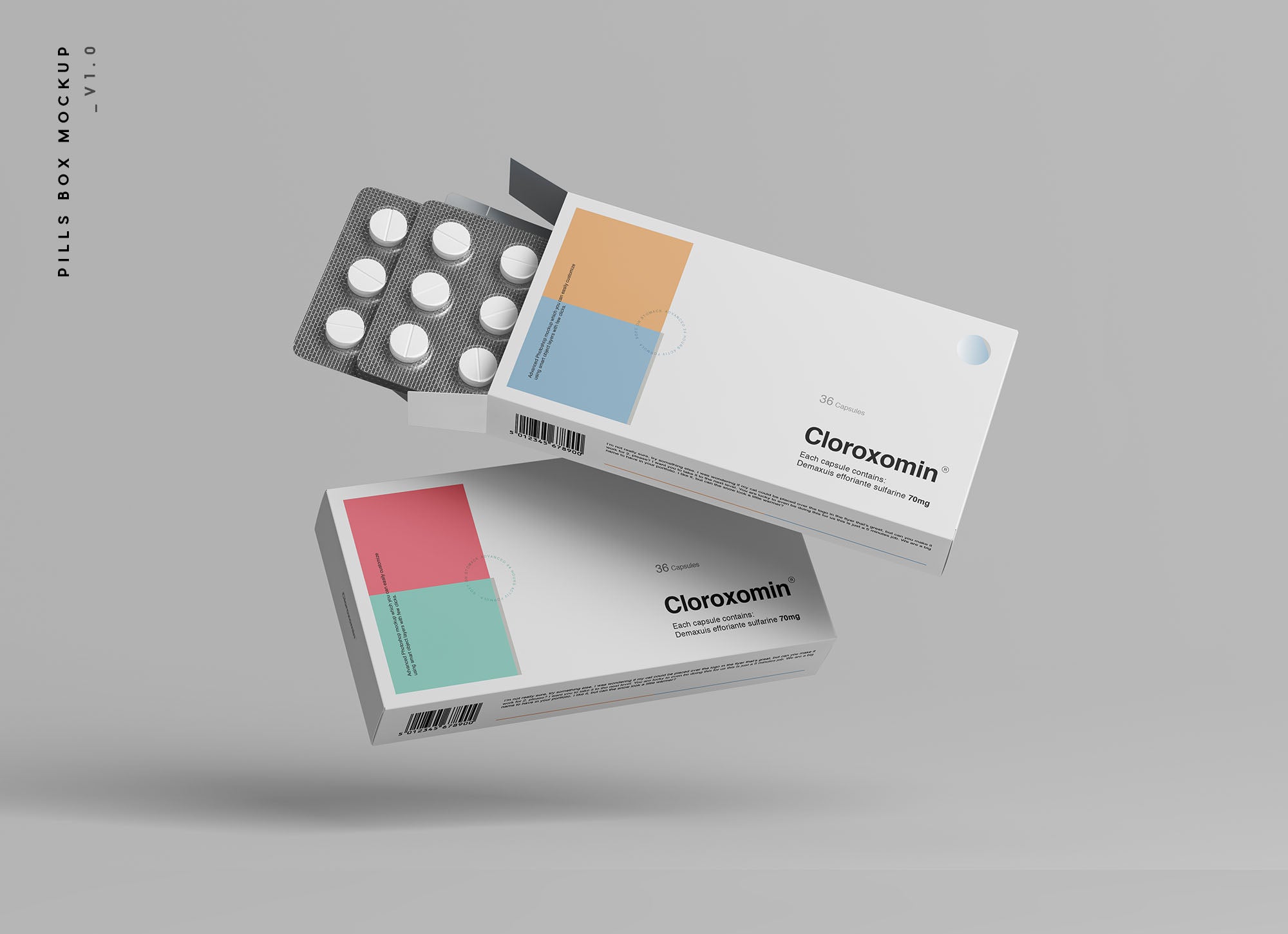 Pills Box Mockup