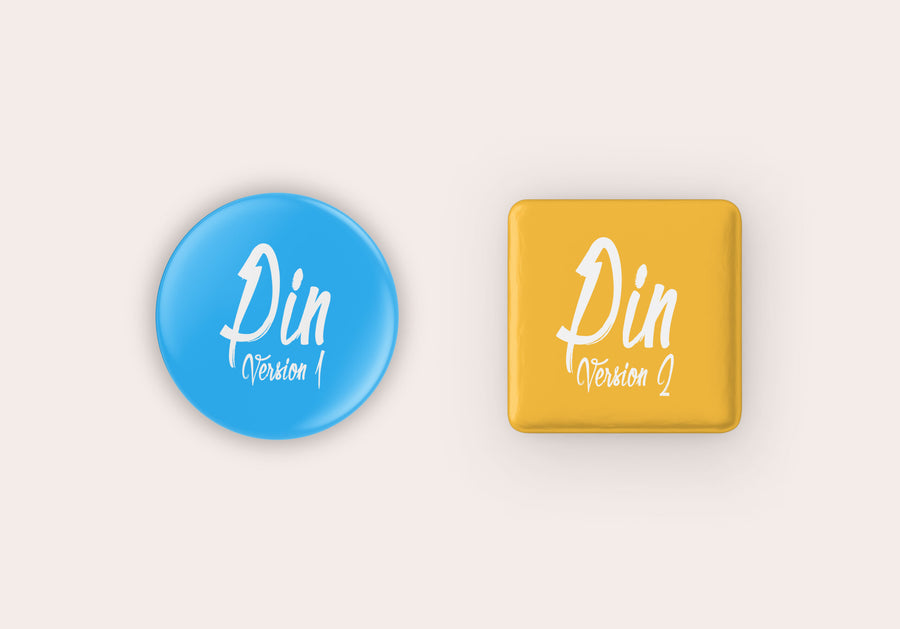 Pin Badge Button Mockup