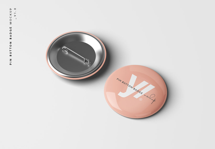 Pin Button Badge Mockup