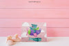 Pink Baby Mockup With Paper Psd