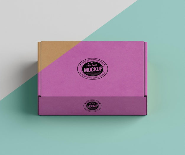 Pink Brand Box Arrangement Psd