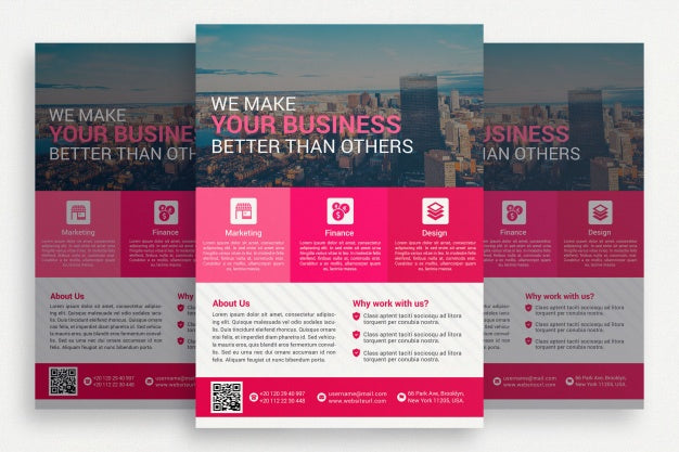 Pink Business Brochrue Psd