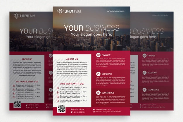 Pink Business Brochure Psd
