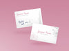 Pink Bussiness Card Mockup Psd