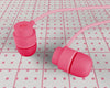 Pink Headphones With Cable Design Psd