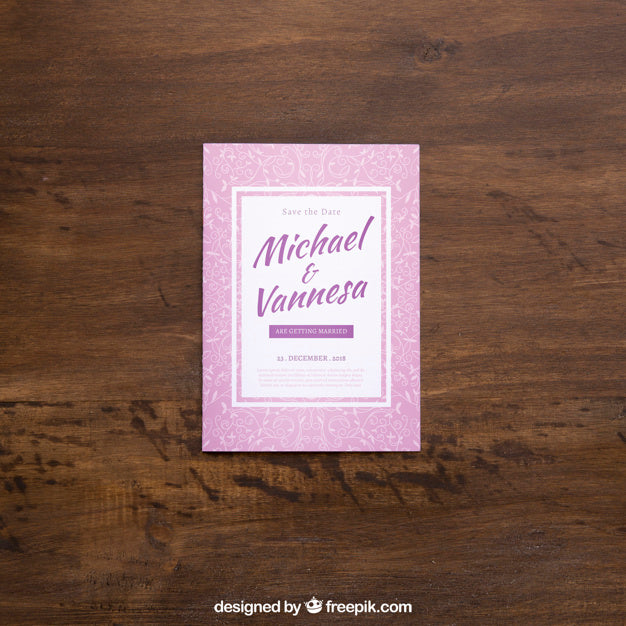 Pink Magazine Mockup Psd