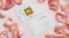 Pink Rose Petal Business Card Mockup Psd