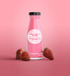 Pink Smoothie In Bottle Mock-Up Psd