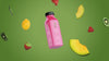 Pink Smoothie On Green Background Mock-Up Psd