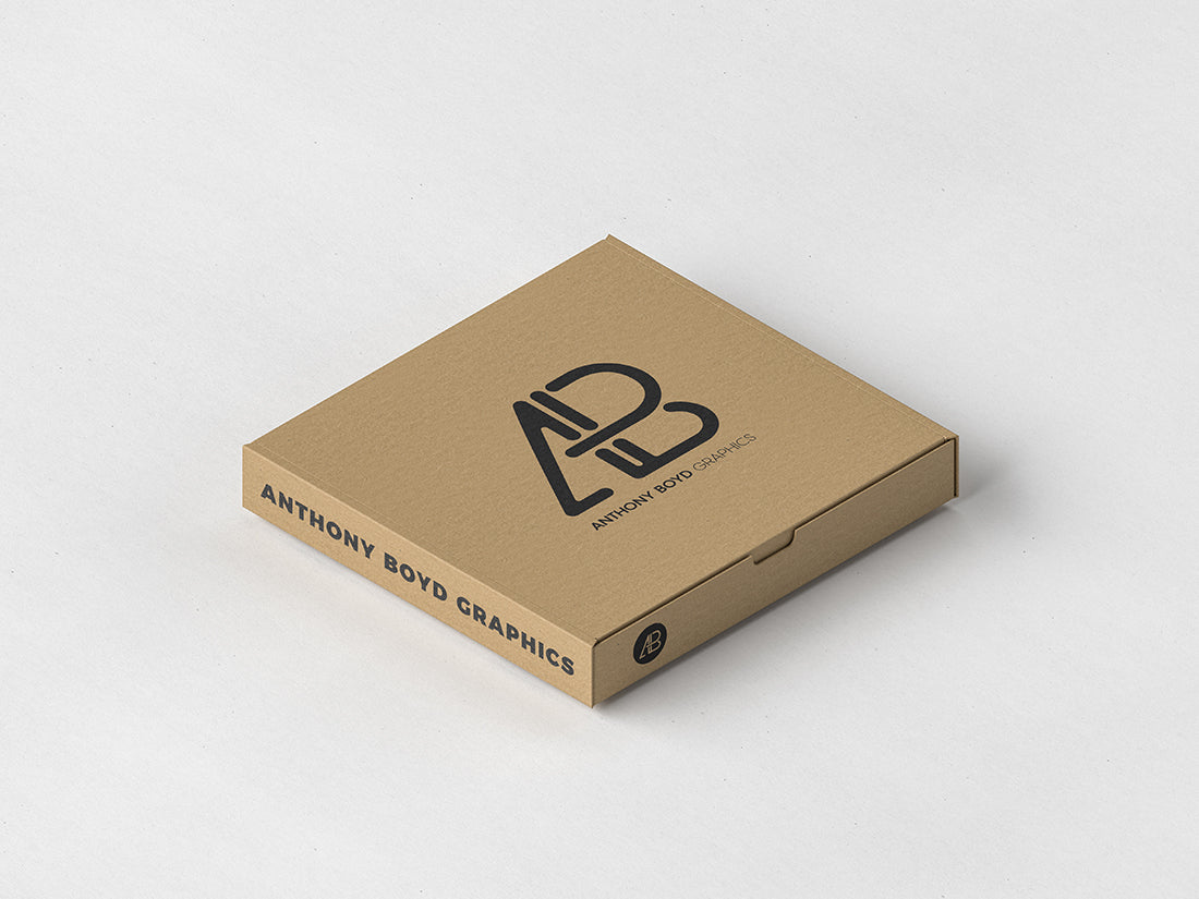 Pizza Box Packaging Mockup