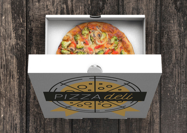 Pizza Carton Mockup Psd