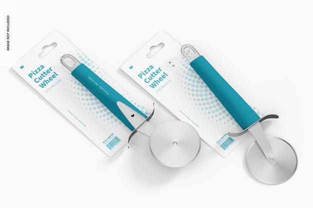 Pizza Cutters Wheel Mockup Psd