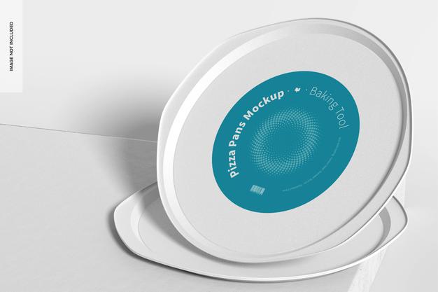 Pizza Pans Mockup Psd