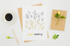 Plants And Coffee Botanical Mock-Up Psd