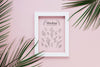 Plants Arrangement Mock-Up With Frame Psd