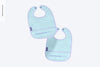 Plastic Baby Bibs Mockup Psd