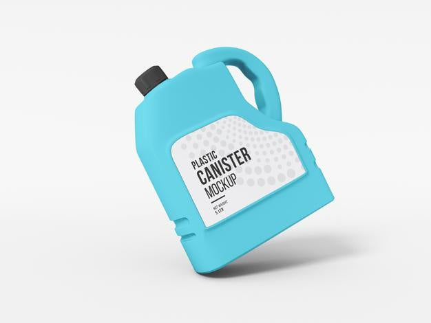 Plastic Canister Mockup Psd