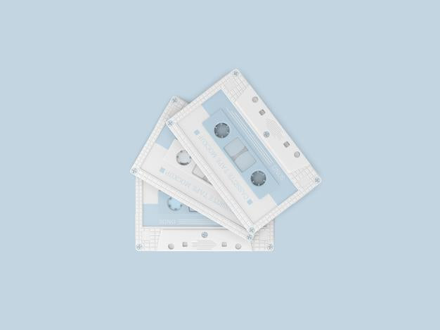 Plastic Cassette Tape Mockup Psd