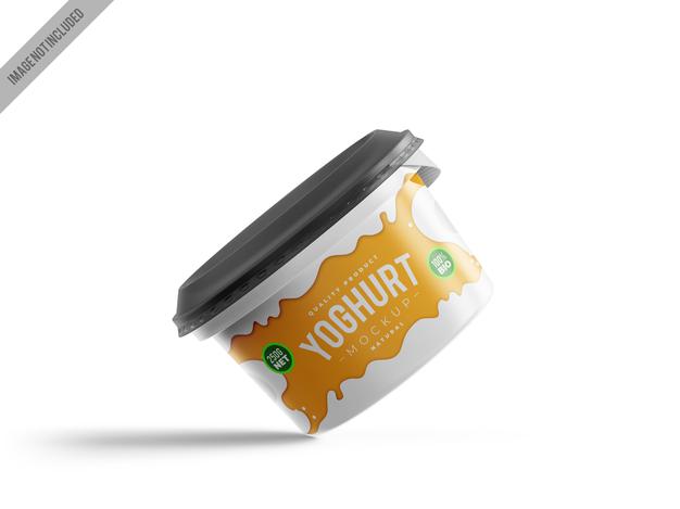 Plastic Container Mockup Template Psd