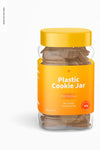 Plastic Cookie Jar Mockup Psd