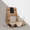 Plastic Cup With Coffee Beans Psd